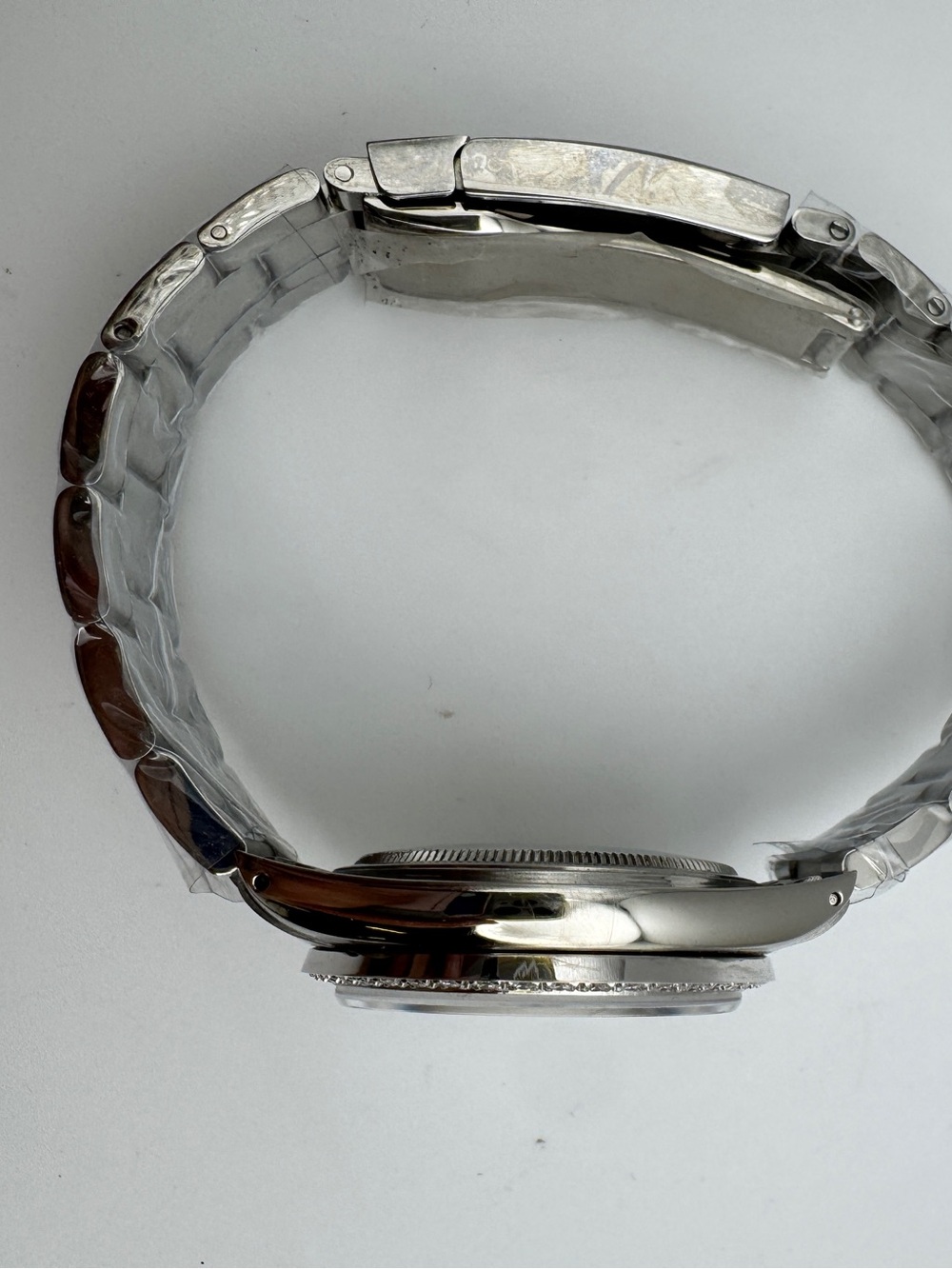 Rolex 1601 Datejust Stainless Steel Diamond Bezel Watch CUSTOM - Picture 6 of 12